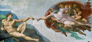 1500-1600 De schepping van Adam Michelangelo.jpg